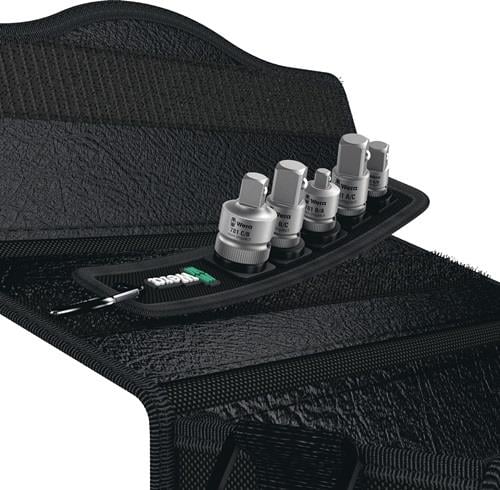 Wera Werkzeugsortiment mit Nüssen in schwarzer Tasche