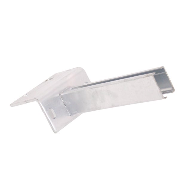 Wandkonsole aus verzinktem Stahl mit Montageschiene und Befestigungslöchern für die Wandmontage.