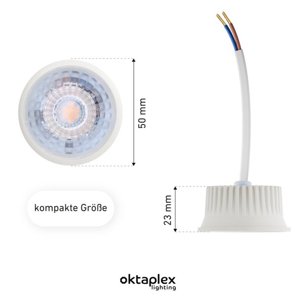 Oktaplex LED Modul Nizza 6er Set Warmweiß 2700K 4.8W 380lm GU10 Ersatz 230V
