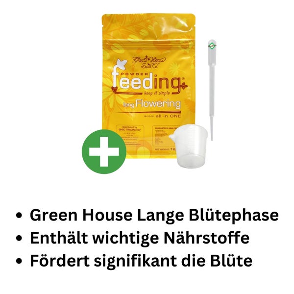 Green House Feeding Long Flowering Dünger 500 Gramm – Für langeblühende Pflanzen, All-In-One