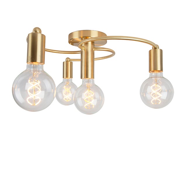 Deckenleuchte mit vier Glühbirnen