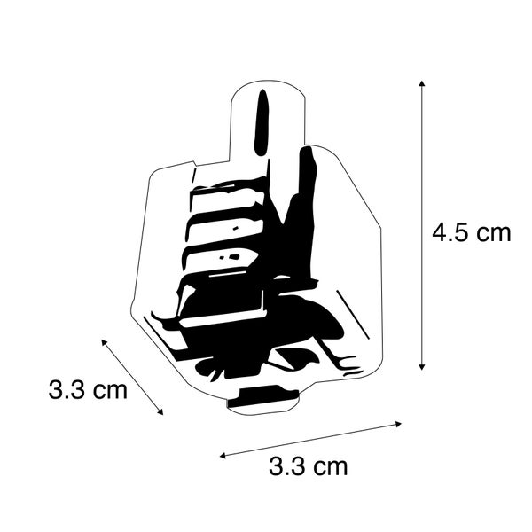 Pendelleuchtenadapter für 1-phasiges Schienensystem weiß - Iconic