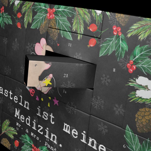 Mr. & Mrs. Panda Befüllbarer Adventskalender Maus Basteln - Schwarz
