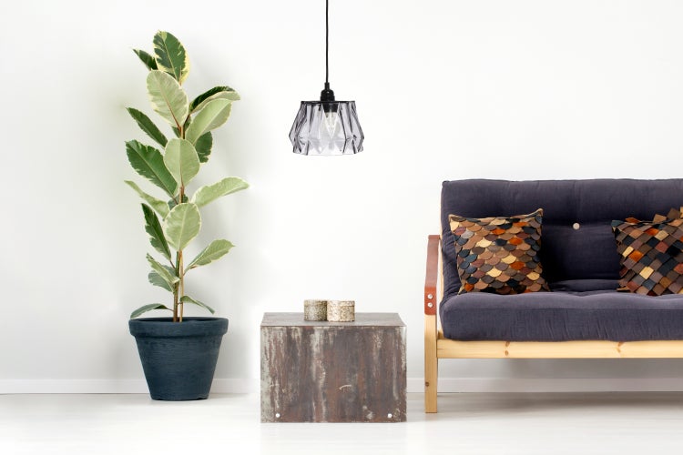 Moderne Glas Hängelampe Grau | Wohnzimmer Esszimmer Leuchte