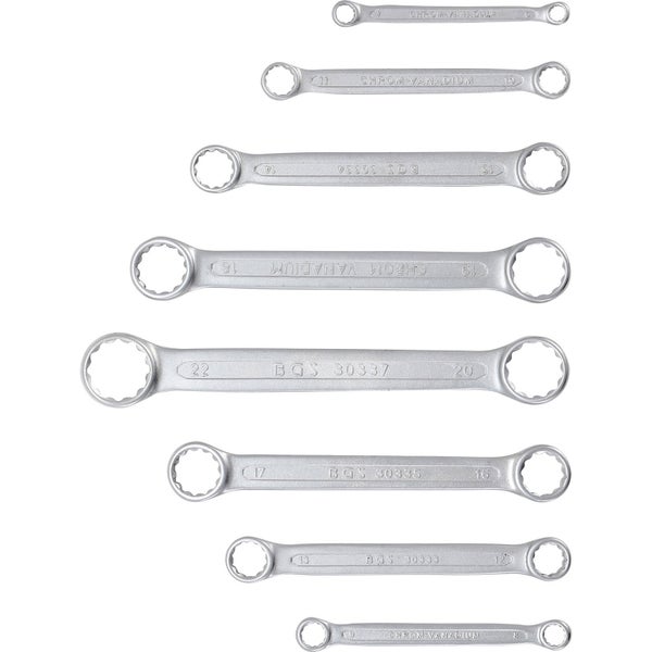 BGS Doppel-Ringschlüssel-Satz extra flach SW 6-22 mm 8tlg. - 30300