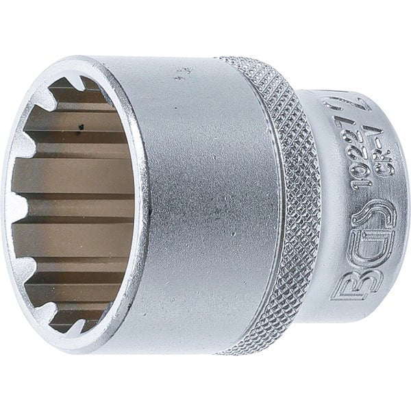 BGS Steckschlüssel-Einsatz Gear Lock Antrieb Innenvierkant 12,5 mm (1/2) SW 27 mm - 10227