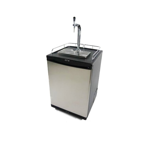 Komplettset Zapfanlage für Cold Brew Coffee - 50L Fasskühlschrank & Stickstoff-Zapfsystem, Flach