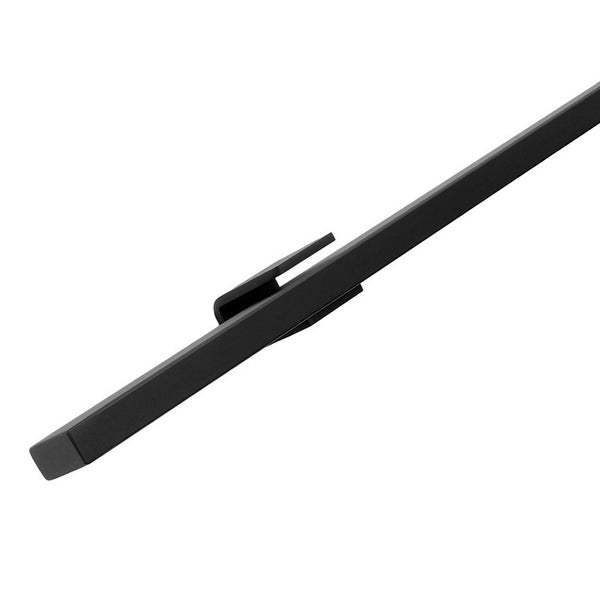 Halter für Design-Treppengeländer schwarz rechteckig