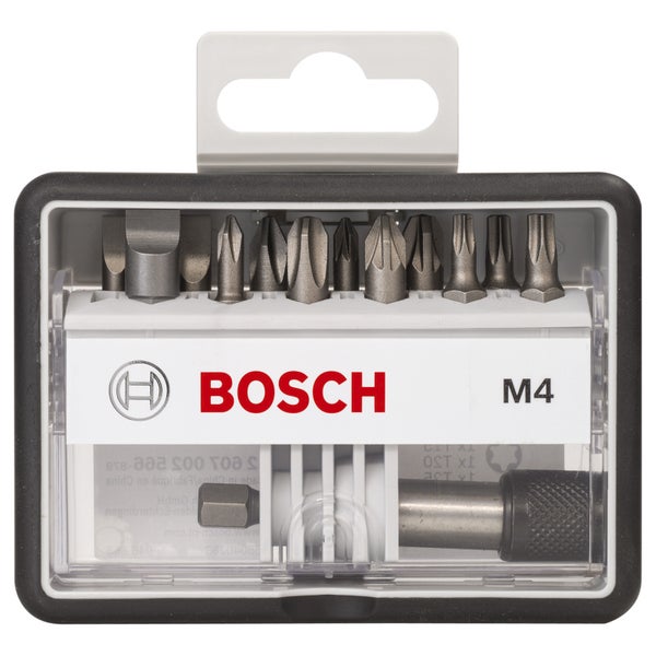 Bosch Schrauberbit-Set Robust Line M Extra-Hart 12+1tlg. 25 mm PH PZ Torx S - 2607002566
