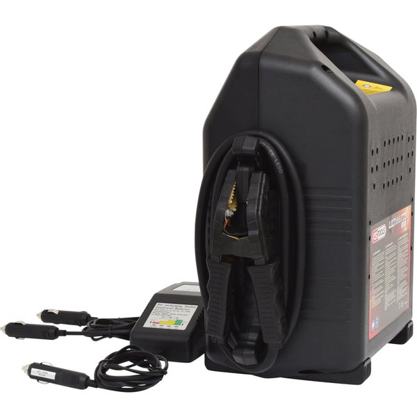 Batterieladegerät mit Ladekabel und Klemmen