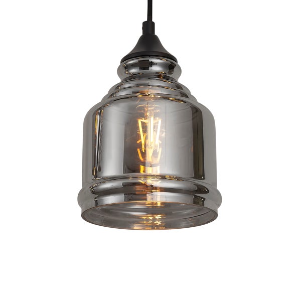 Hängeleuchte mit Lampenschirm aus Glas