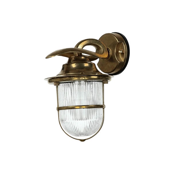 Wandleuchte aus Glas und Metall