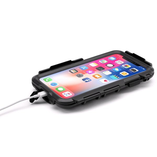 Telefonhalter Fahrrad - iPhone XR + 11 Abdeckung - wasserdicht - schwarz