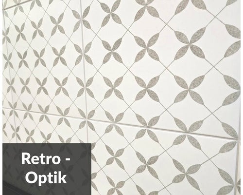 Wandfliesen mit Retro-Muster
