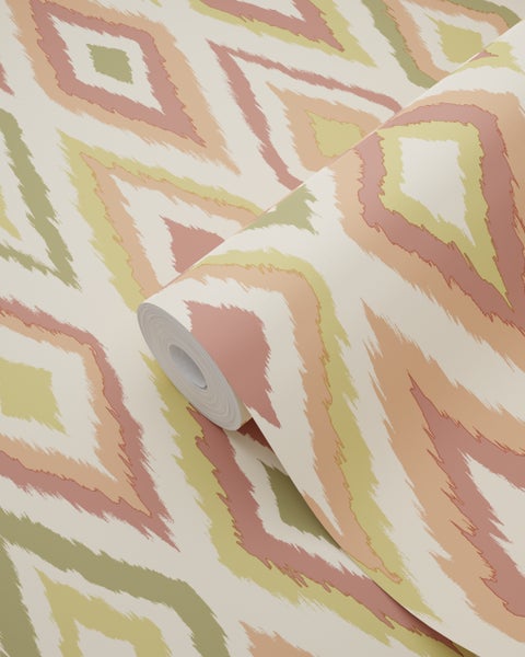 Tapetenrolle mit geometrischem Muster