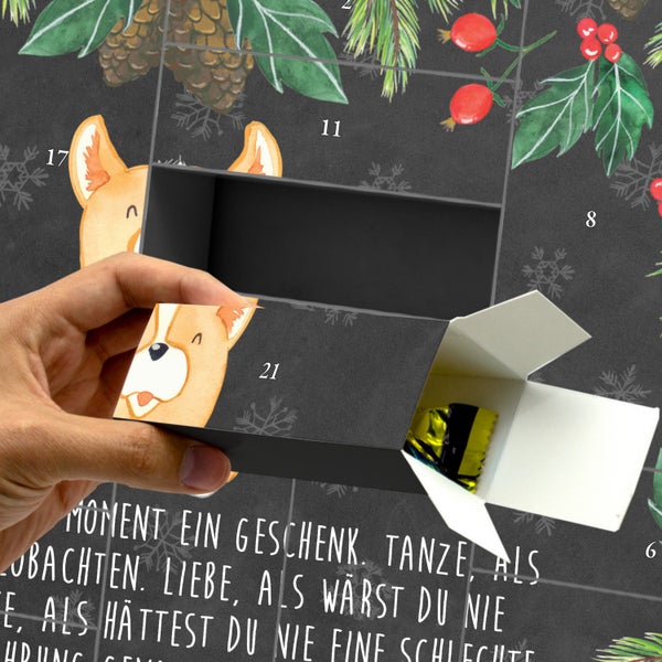 Mr. & Mrs. Panda Befüllbarer Adventskalender Corgie - Schwarz