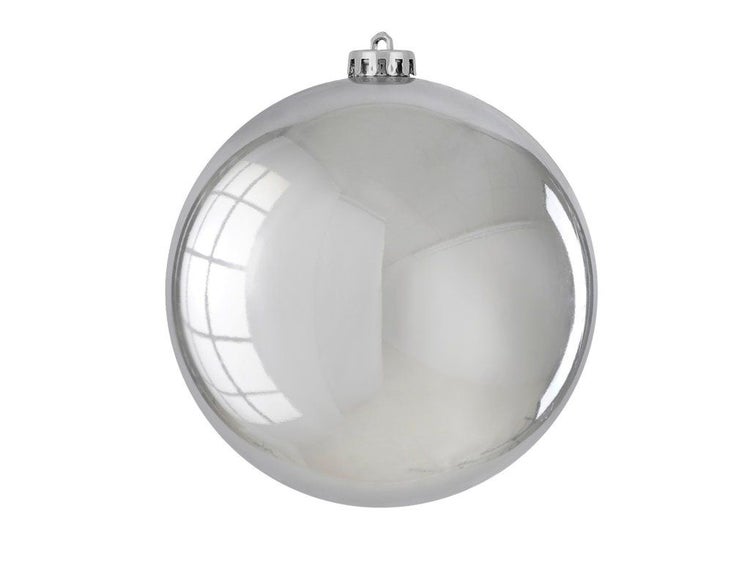 Eine glänzende Weihnachtskugel zur Dekoration des Weihnachtsbaums.