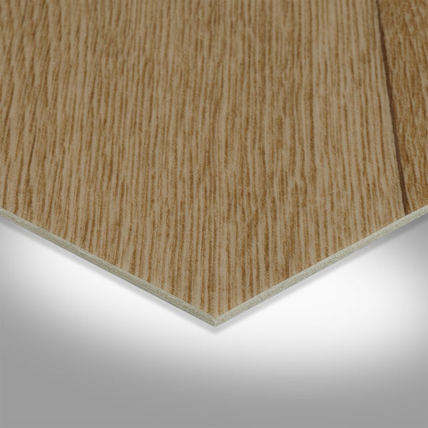 PVC Bodenbelag Meterware Holzoptik Fischgrät mit Vliesrücken 400 cm breit (Meterware)