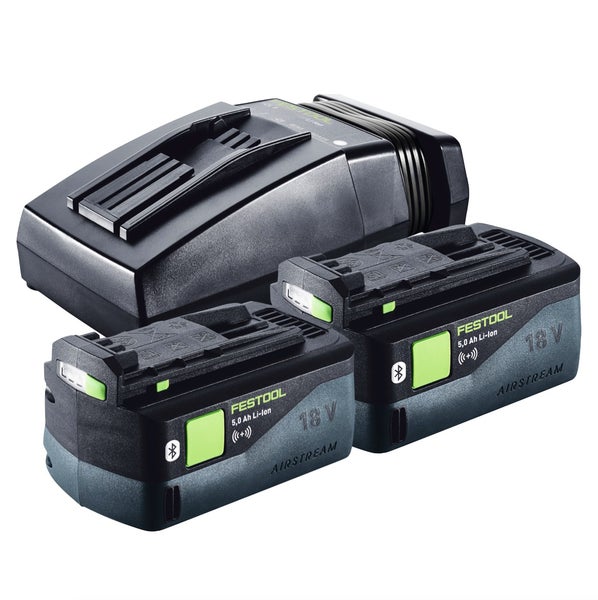 Festool Akku Ladegerät mit zwei 18 Volt Akkus