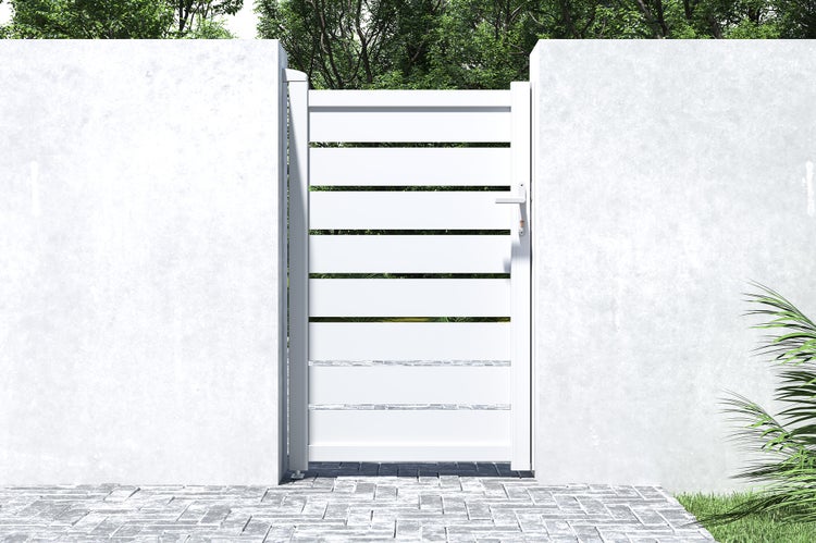Tor 1m VOGEL H.160cm Weißaluminium