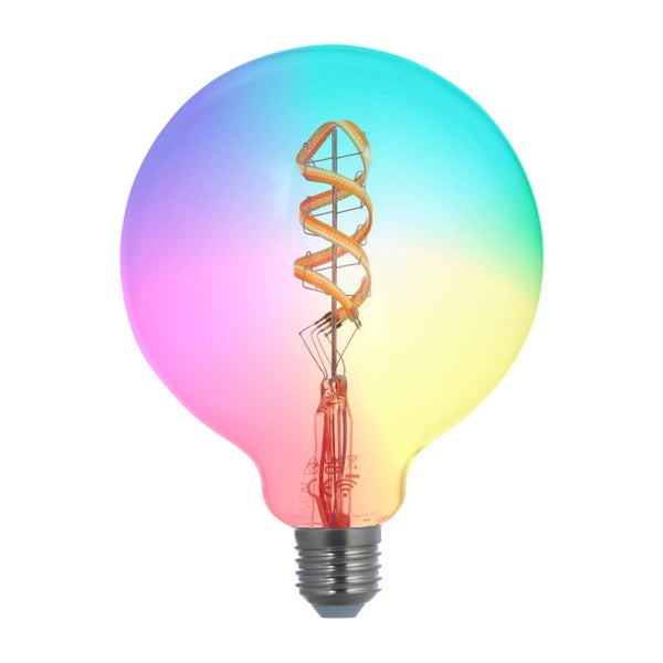 LUUMR LED E27 Smart Led Filament G125 in Transparent aus Glas (E27) - Home Leuchtmittel