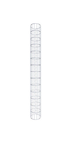 Gabionensäule Durchmesser 22 cm, MW 5 x 10 cm rund - Höhe: 1,40 m