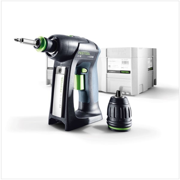 Festool C 18 Li-Basic Akku Bohrschrauber 18V 45Nm Solo im Systainer ( 574737 ) - ohne Akku, ohne Ladegerät