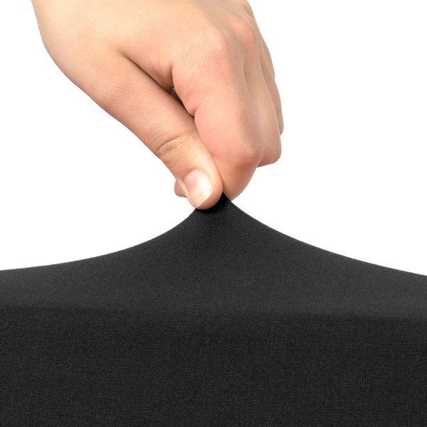 Beautissu Victoria Biertischhusse 70cm Stretch Schwarz (3tlg)