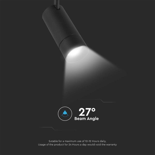 V-TAC VT-908D - Smart Magnetic Tracklights - Pendel - Schwarz - IP20 - 8W - 700 Lumen - 3IN1