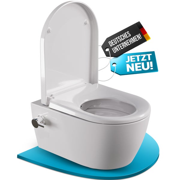 Wand-Tiefspülklosett mit den Anhängern Deutsches Unternehmen und Jetzt neu