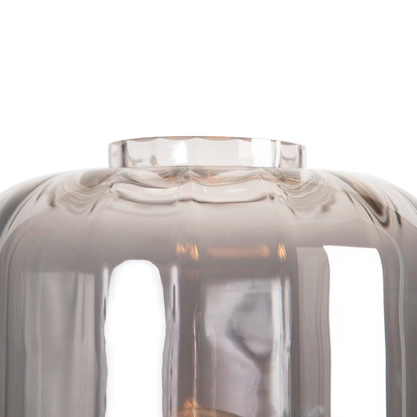 Detail einer Glaslampe