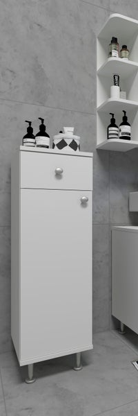 Badmöbel Midischrank Badschrank Schublade Nilosi
