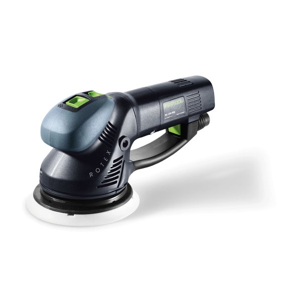 Festool RO 150 FEQ-Plus ROTEX Getriebe Exzenterschleifer 720W 5mm Hub ( 571805 ) im Systainer + 150x Rubin Schleifscheiben
