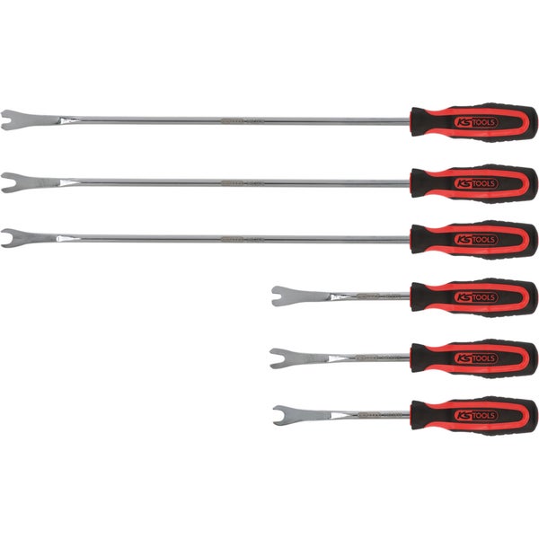Sechs KS Tools Demontagehebel mit Kunststoffgriff