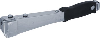 Schlagtacker aus Metall mit ergonomischem Griff.
