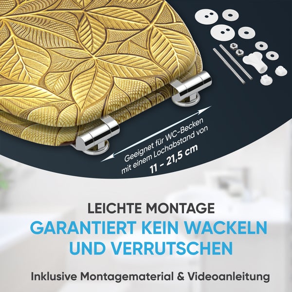 WC-Sitz mit Absenkautomatik Bractea