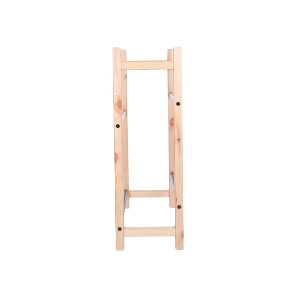 PROREGAL Getränkekistenregal EIFEL HxBxT 95x82x32cm 4 Kisten auf 2 Ebenen Massives Kiefernholz Natur