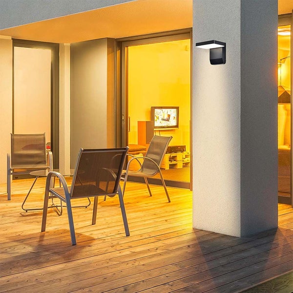 V-TAC VT-11020-SQ-B - Drehbare LED-Wandleuchten - Schwarz - IP65 - 17W - 2520 Lumen - 3000K