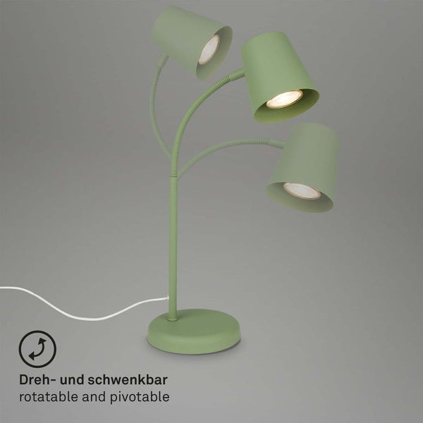 Tischleuchte, lindgrün, 1xGU10/max. 9W exkl.