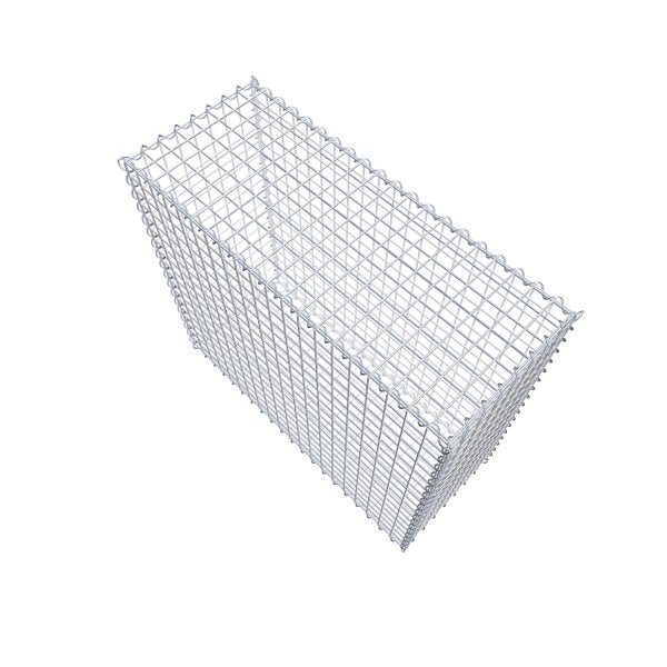 Gabione 100 cm x 90 cm x 40 cm (L x H x T), Maschenweite 5 cm x 5 cm, Spirale