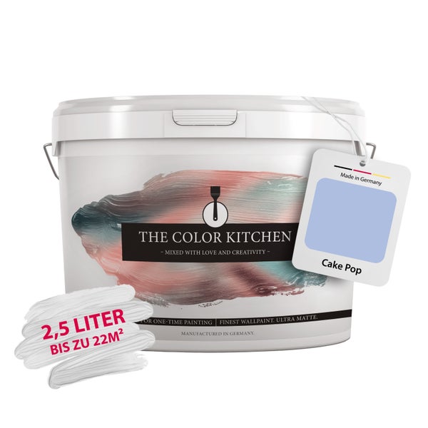 The Color Kitchen Wandfarbe Cake Pop, ultra matt, 2,5 Liter für bis zu 22 Quadratmeter.
