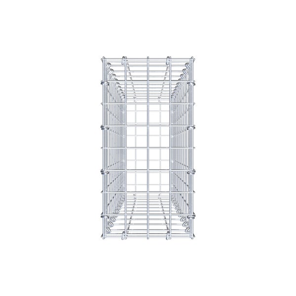 Gabione 100 cm x 20 cm x 40 cm (L x H x T), Maschenweite 5 cm x 10 cm, C-Ring