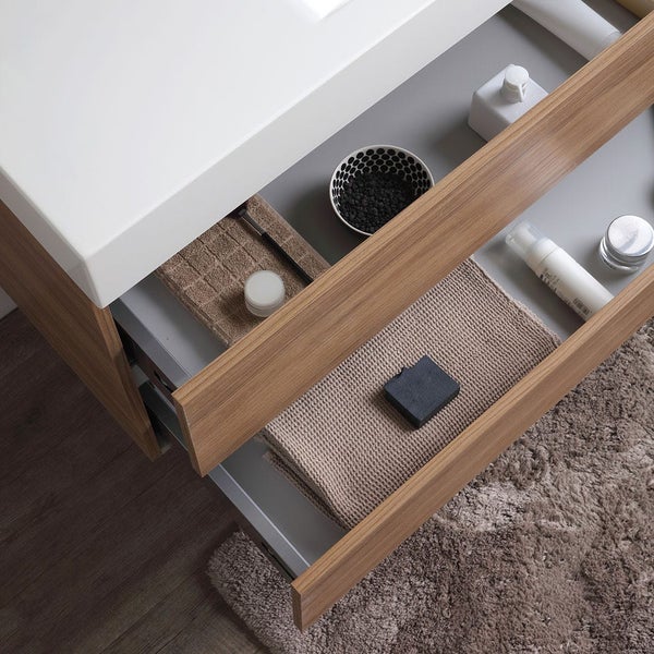 Badezimmerunterschrank mit Schubladen zur Aufbewahrung von Badutensilien wie Handtüchern und Kosmetika