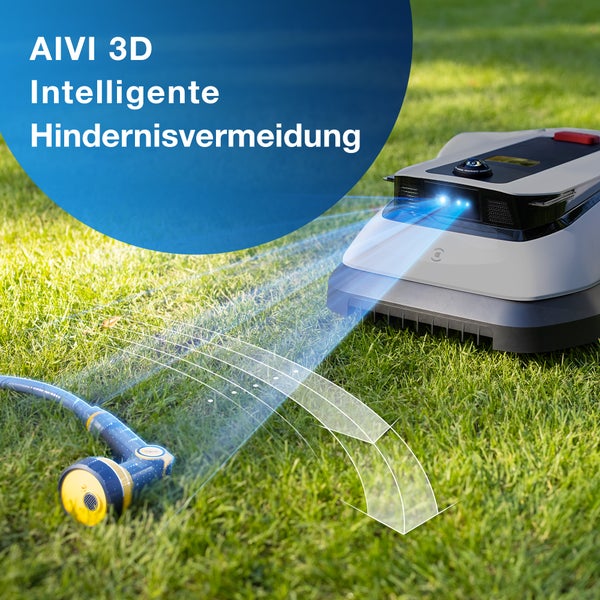 Rasenmähroboter ECOVACS GOAT G1-800 Grey, bis 800 m² Rasenfläche, (Set), mit intelligenter 3D-Hindernisvermeidung