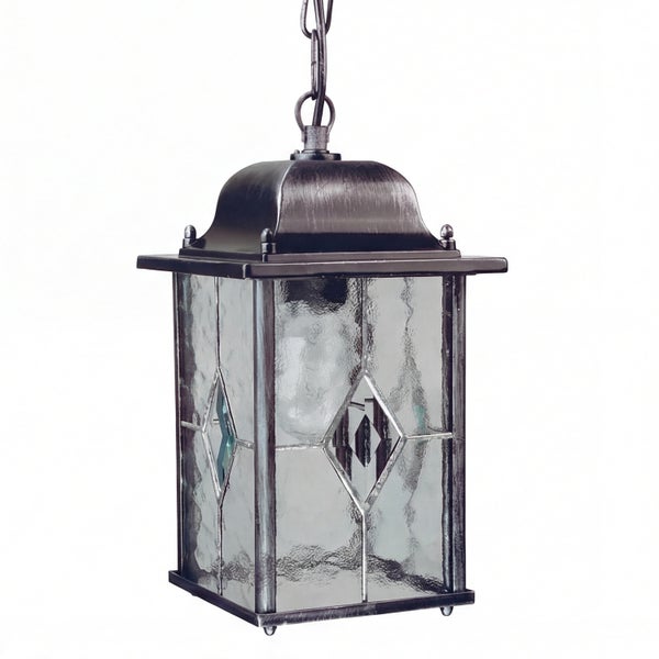 Hängelaterne mit Glasfenstern für den Außenbereich