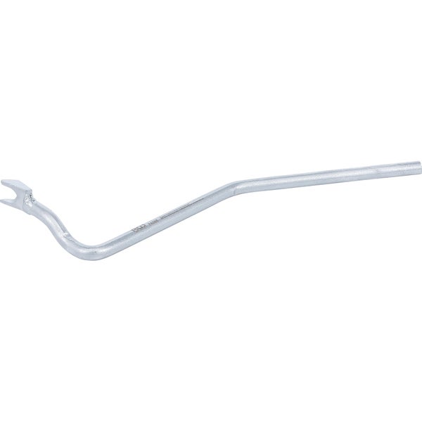 BGS Bremsfeder-Werkzeug aus Metall mit gegabelter Spitze und gekröpftem Schaft.