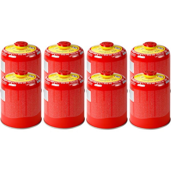 Acht Rothenberger Topgas 450 Gaskartuschen