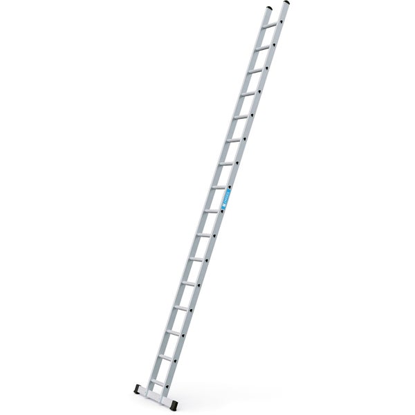 Aluminium-Anlegeleiter mit Sprossen