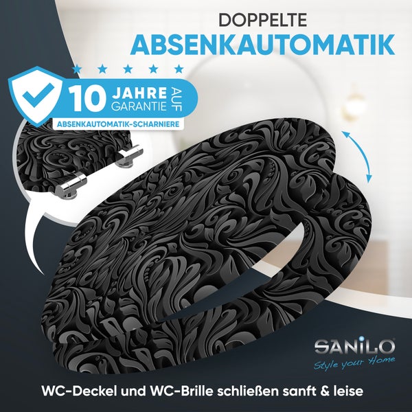 WC-Sitz mit Absenkautomatik Floral