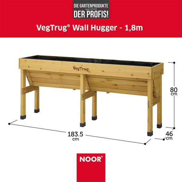 VegTrug® Wall Hugger - Natur - 1,8 m (183x46x80 cm)